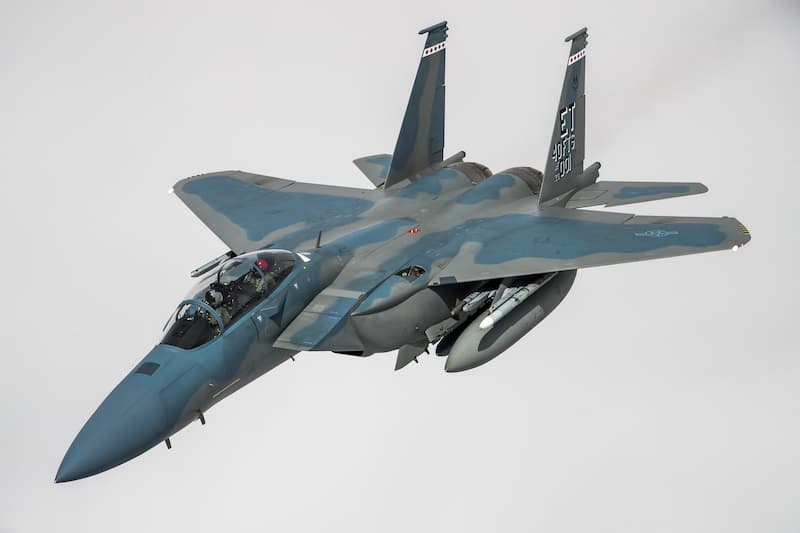 F-15EXイーグルIIの可変インテーク（空中給油）