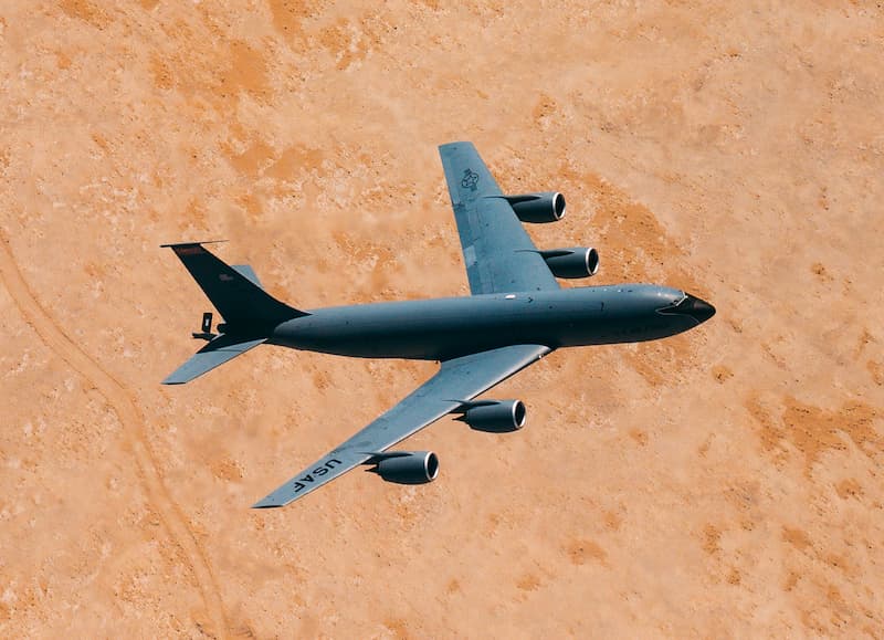 KC-135ストラトタンカー：上から