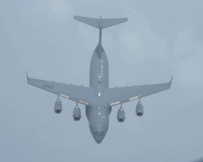 C-17グローブマスターIII：上から
