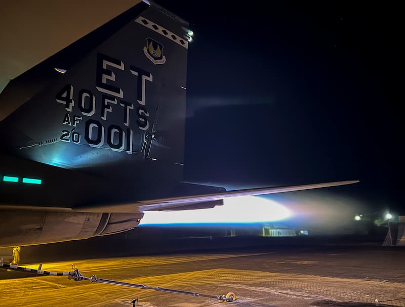 F-15EXイーグルIIの音響試験：地上（その2）