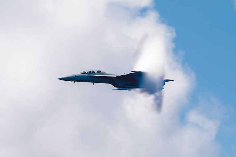 F/A-18スーパーホーネットのベイパーコーン