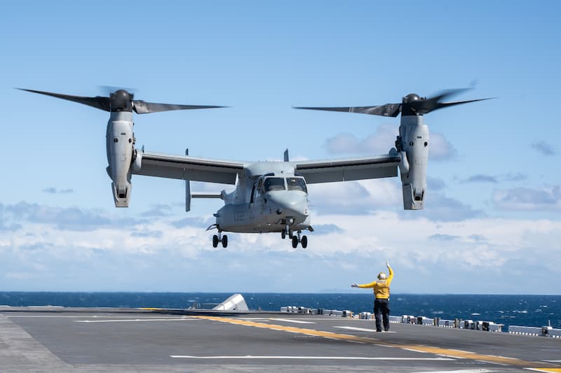 MV-22オスプレイ：前方から