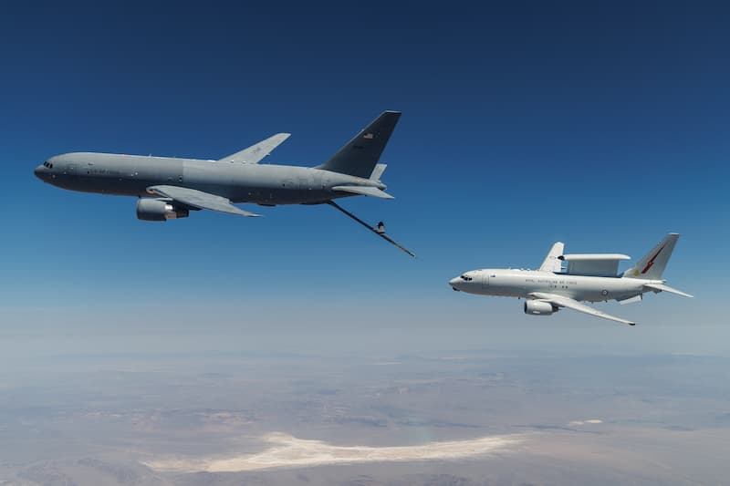 KC46AペガサスとE-7ウェッジテイル:空中給油(その1)