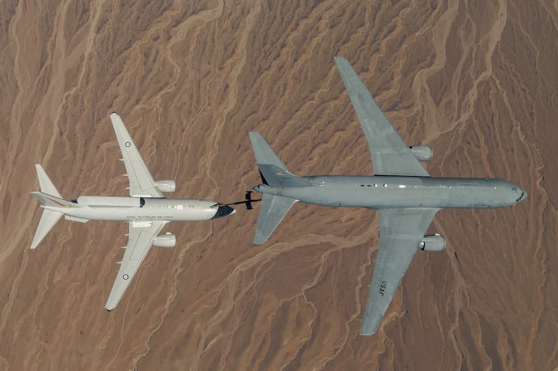 KC46AペガサスとE-7ウェッジテイル:空中給油(その2)