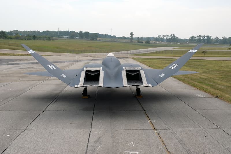 YF-23ブラック・ウィドウII：後方から