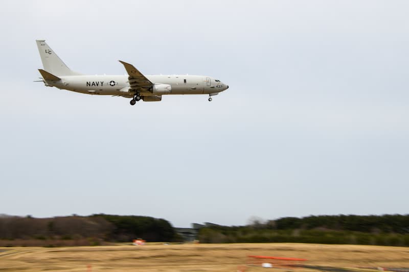 P-8Aポセイドン：着陸