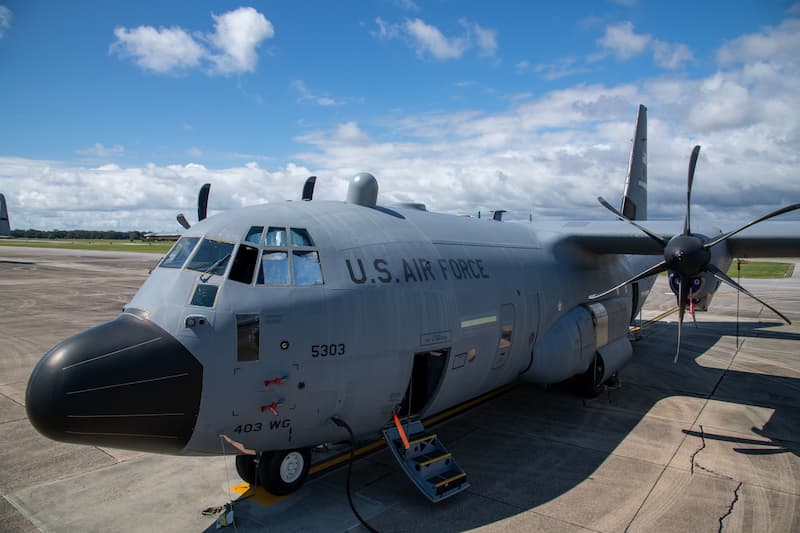 WC-130Jハリケーンハンター：駐機