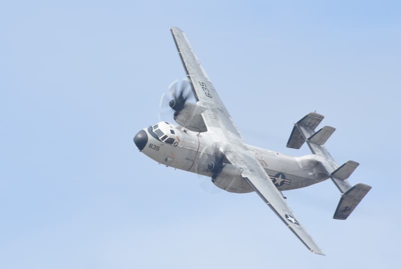 C-2Aグレイハウンド:上方から