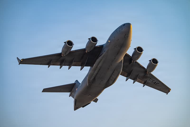 C-17グローブマスターIII：下から（その2）